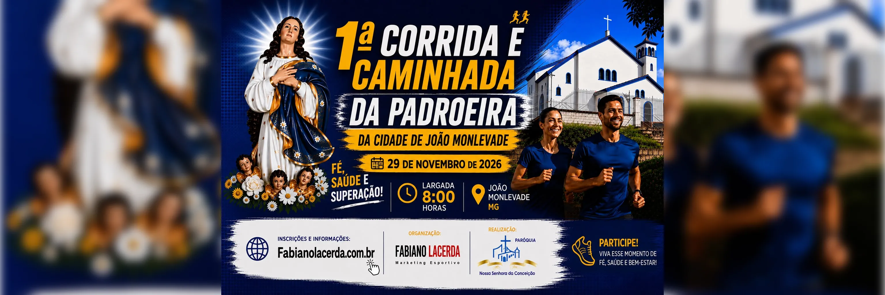 CORRIDA E CAMINHADA DA PADROEIRA DA CIDADE DE JOÃO MONLEVADE
