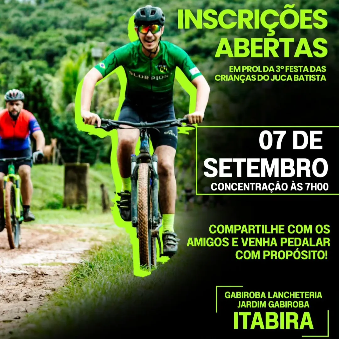 Evento: Pedal Tartaruga - Em Prol da Festa das Crianças do Juca Batista - Itabira/MG