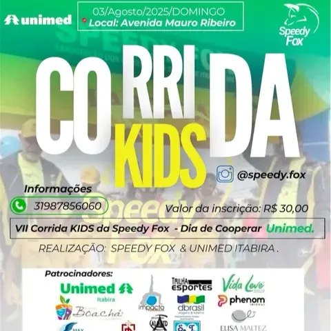 Evento: VII Corrida Kids - Itabira/MG